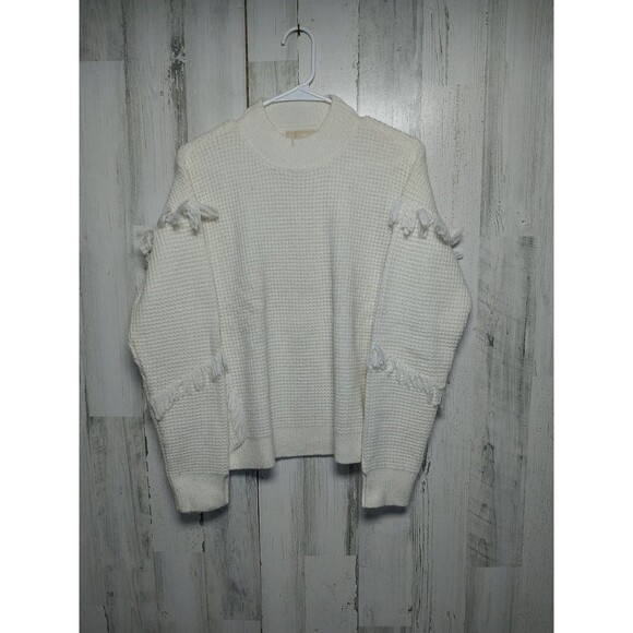 Michael Kors Women's Long Sleeve Waffle Knit Pullover Sweater Size M - Picture 1 of 7